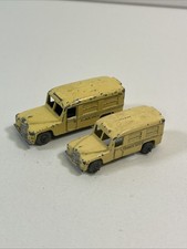 2 x Vintage Matchbox Lesney Daimler Ambulance No 14 1950s Diecast Different Size