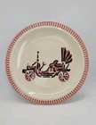 Vintage Red Wing Pottery Diamond Jim's Antique Auto Car  6 1/4" Plate