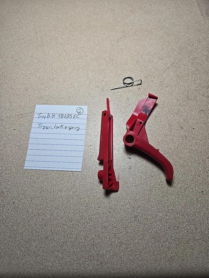 Troy Bilt TB685EC String Trimmer Trigger, Spring And Lock - Image 2 of 2