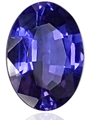 Sapphire Alluring Purple Blue 1.00ct 7x5mm Oval