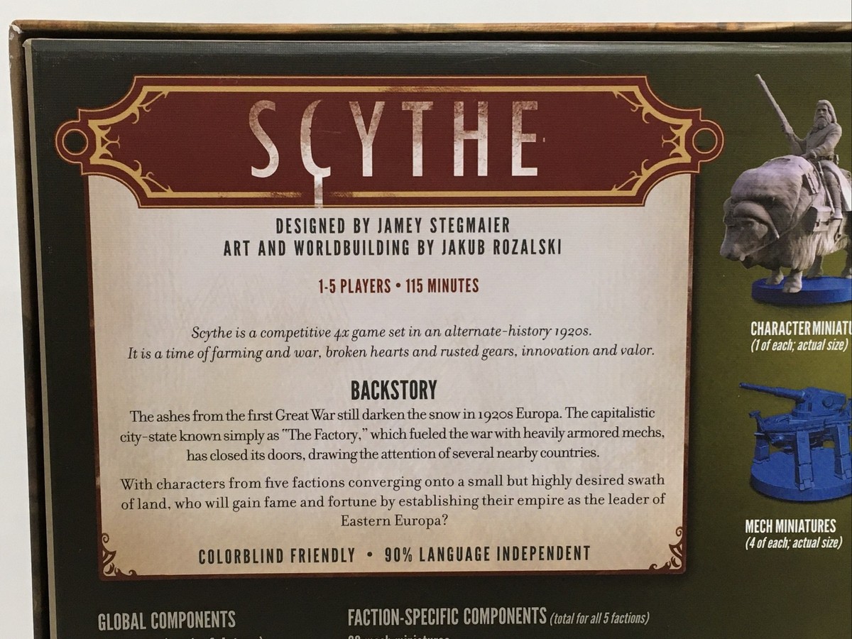 SCYTHE Board Game ( Open Box ) Never Played New Other StoneMaier 