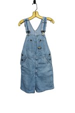Vtg 90s Oshkosh B gosh Denim Shortalls Bib Overalls USA Carpenter Workerwear 30