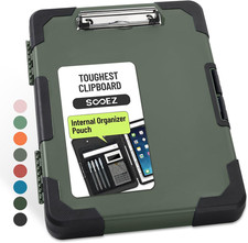Sooez Toughest Clipboard with Storage, Internal Pen Pouch Included, Letter/ A4 S