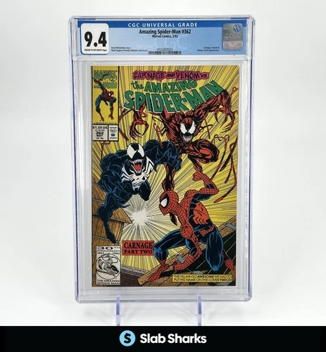 AMAZING SPIDER-MAN #362 MARVEL COMICS 5/92 CGC 9.4