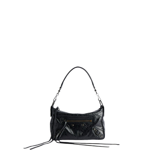 BALENCIAGA City Moto Mini $1750 Black Shoulder Bag New & Authentic