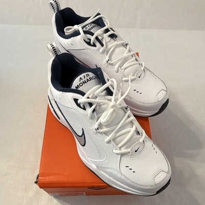 Nike Men s Air Monarch IV Low Top Lace-Up Sneakers White/Navy 415445-102