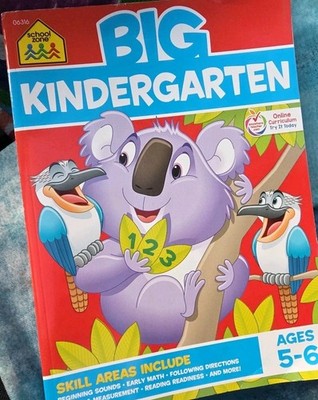 School Zone Big Kindergarten Workbook Ages 5-6! 