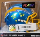 TRE HARRIS SIGNED LOS ANGELES CHARGERS FLASH SPEED MINI HELMET BECKETT QR