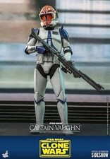 Hot Toys Star Wars Clone Wars Captain Vaughn 1/6 Scale Action Figure TMS065 New