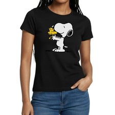 Peanuts Snoopy Und Woodstock Damen T-Shirt Charly Brown Frauen Geschenk S-XXL