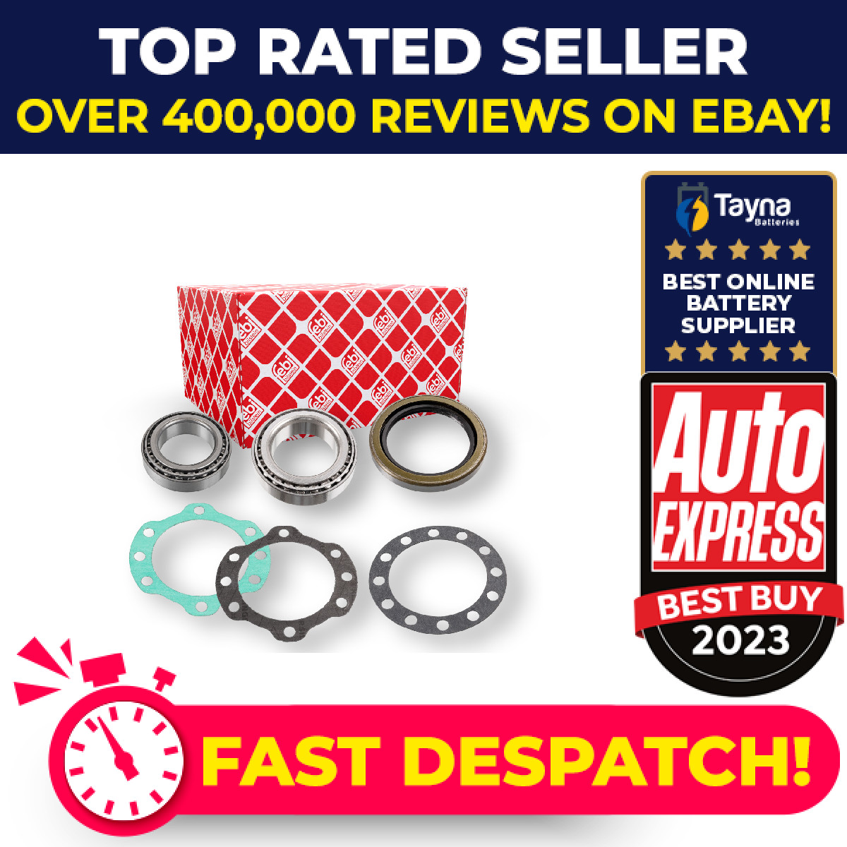 Wheel Bearing Kit Front Left or Right 173679 Febi 9008036064 9008036067 Quality