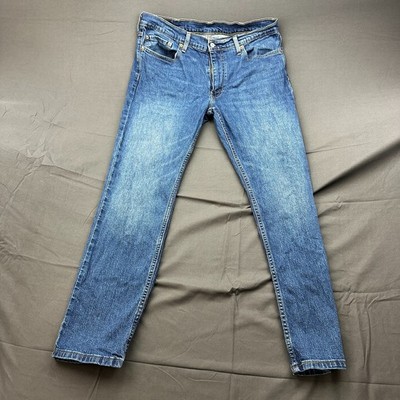Levi's 511 Skinny Jeans Mens 38x32 Blue Denim Red Tab Streetwear Work Outdoor