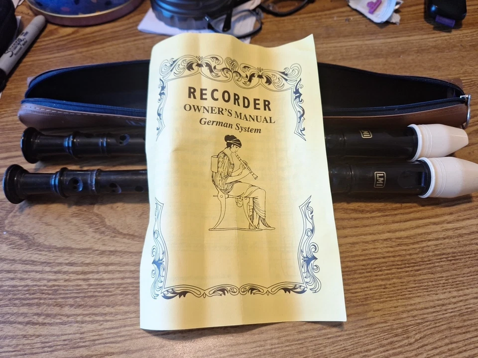 Vintage LMI Recorder Soprano Flute Whistle Recorder 650502B W/ Leather Case - Image 2 of 4