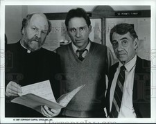 1987 Press Photo Chris Wiggins, John Getz, Philip Baker Hall on 