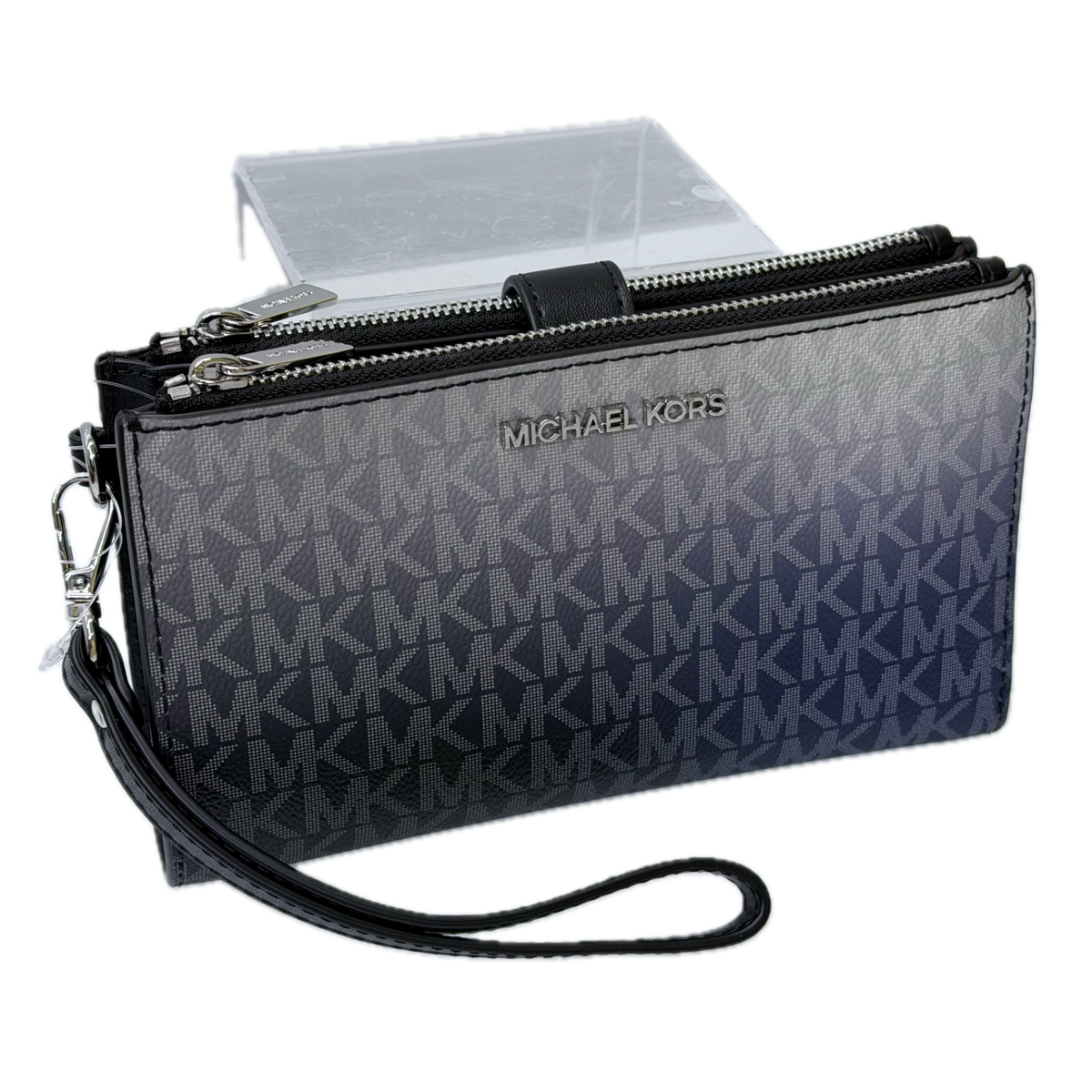Michael Kors Jet Set Travel Double Zip Wristlet Wallet MK