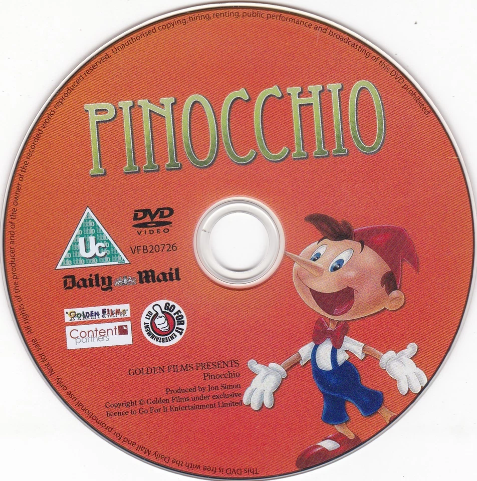 PINOCCHIO ( DAILY MAIL Newspaper DVD ) - Bild 3 von 3