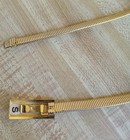 Vintage Gold Tone Snake Stretch Belt Size Small — photo 3