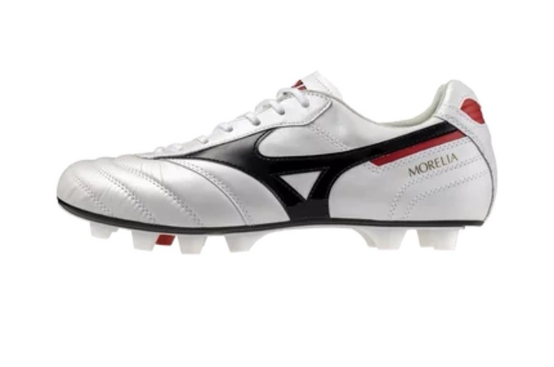 Mizuno Morelia Unisex Soccer Cleats White/Black/Red