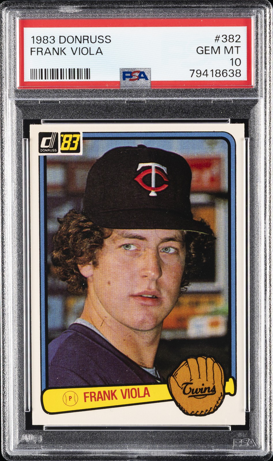 1983 DONRUSS #382 FRANK VIOLA ROOKIE RC PSA 10