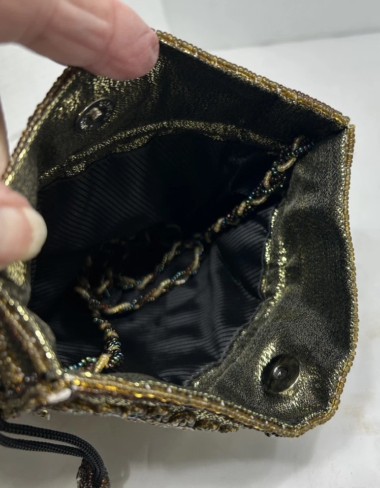 Cartera Victoriana Con Cuentas Renacimiento Retro Cordón Disfraz Gótico Foto 3 de 4