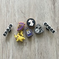 NBA Los Angeles Lakers Shoe Croc Charms: Lakers Kobe LeBron NBA Jibbitz Lot Of 7