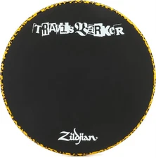 Zildjian Travis Barker Practice Pad - 12 inches, Orange Cheetah Print