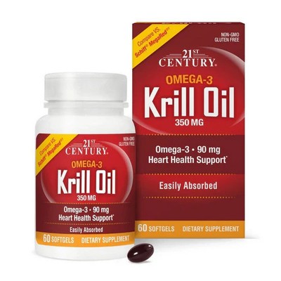 Krill Oil 60 Softgels 350 mg by 21st Century
