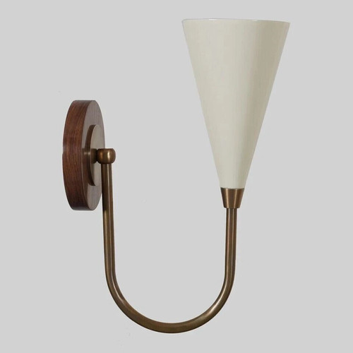 1 Light Mid Century Wall Sconce Wall Light Lamp, Handmade Brass Modern Wall Lamp - Picture 2 of 6
