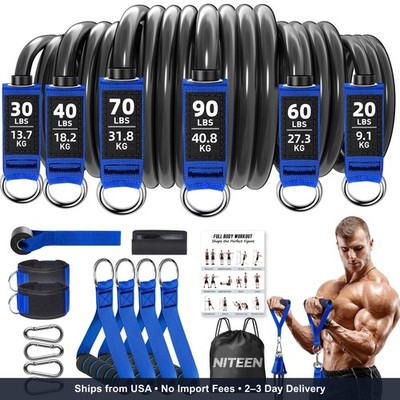 Heavy Resistance Bands for Working Out, NITEEN Resistance Bands with Handles Wei