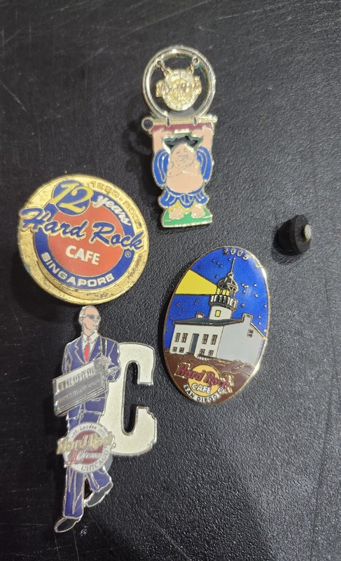 Hard Rock Cafe Lot Of 4 Enamel pins lot #9