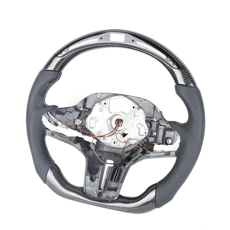Volante de fibra de carbono para BMW G30 G38 serie 5-8 X1 X3 X4 X5 X6 M5 M6 XM Foto 2 de 4