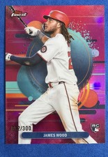 2025 Topps Finest - Uncommon James Wood #200 Magenta Refractor /300 (RC)