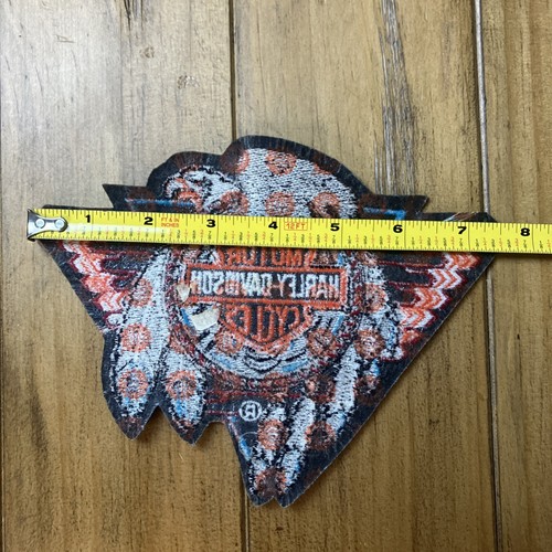 HARLEY DAVIDSON DREAMCATCHER MOTORCYCLE JACKET PATCH 7 3/4” X 5 3/4” eagle VTG - Picture 3 of 12