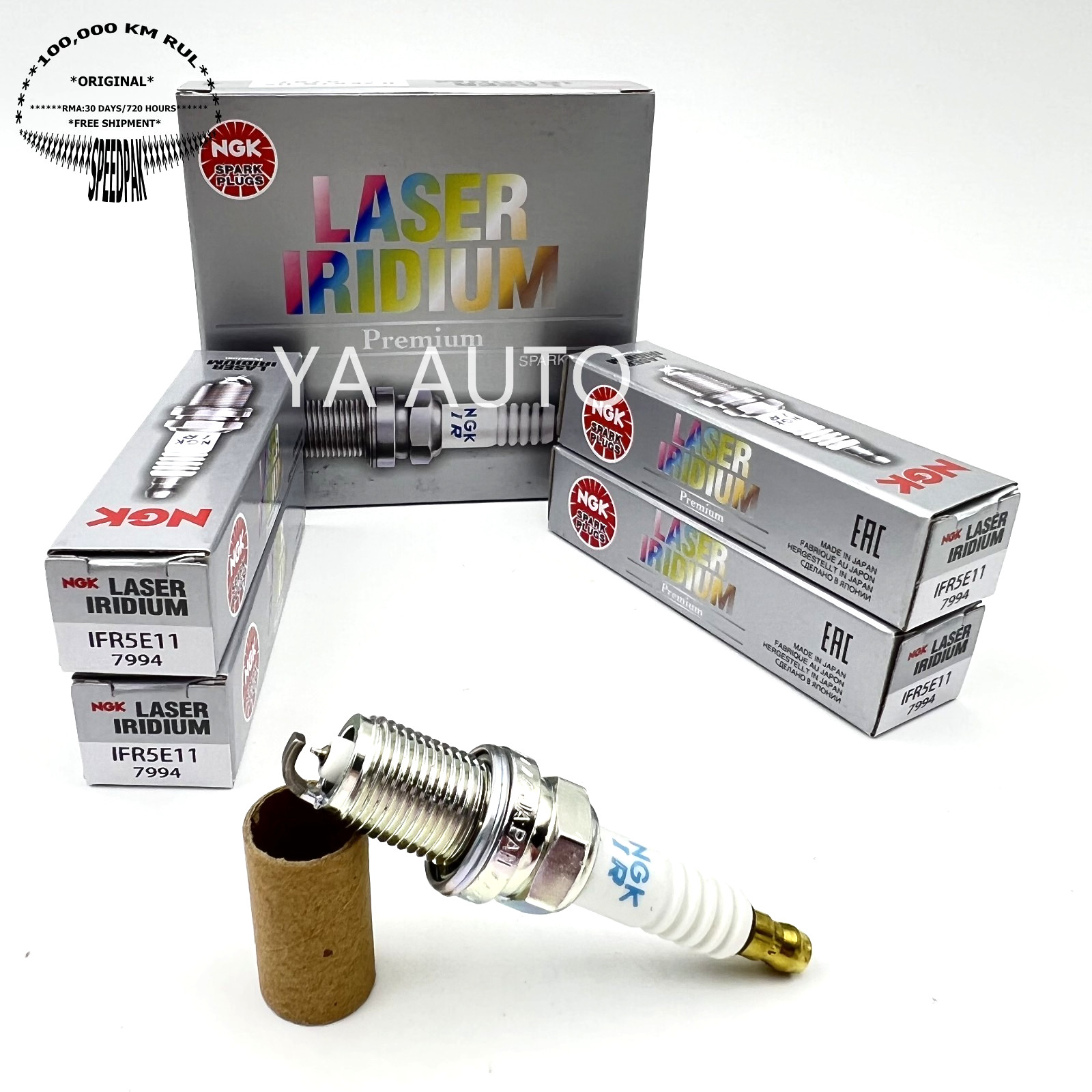 Spark Plug-Laser Iridium NGK 7994 IFR5E11 Set of 4 pcs