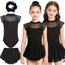 Girls Outfits Contemporary Ballroom Jazz Dancewear Lyrical Cap Sleeves Modern