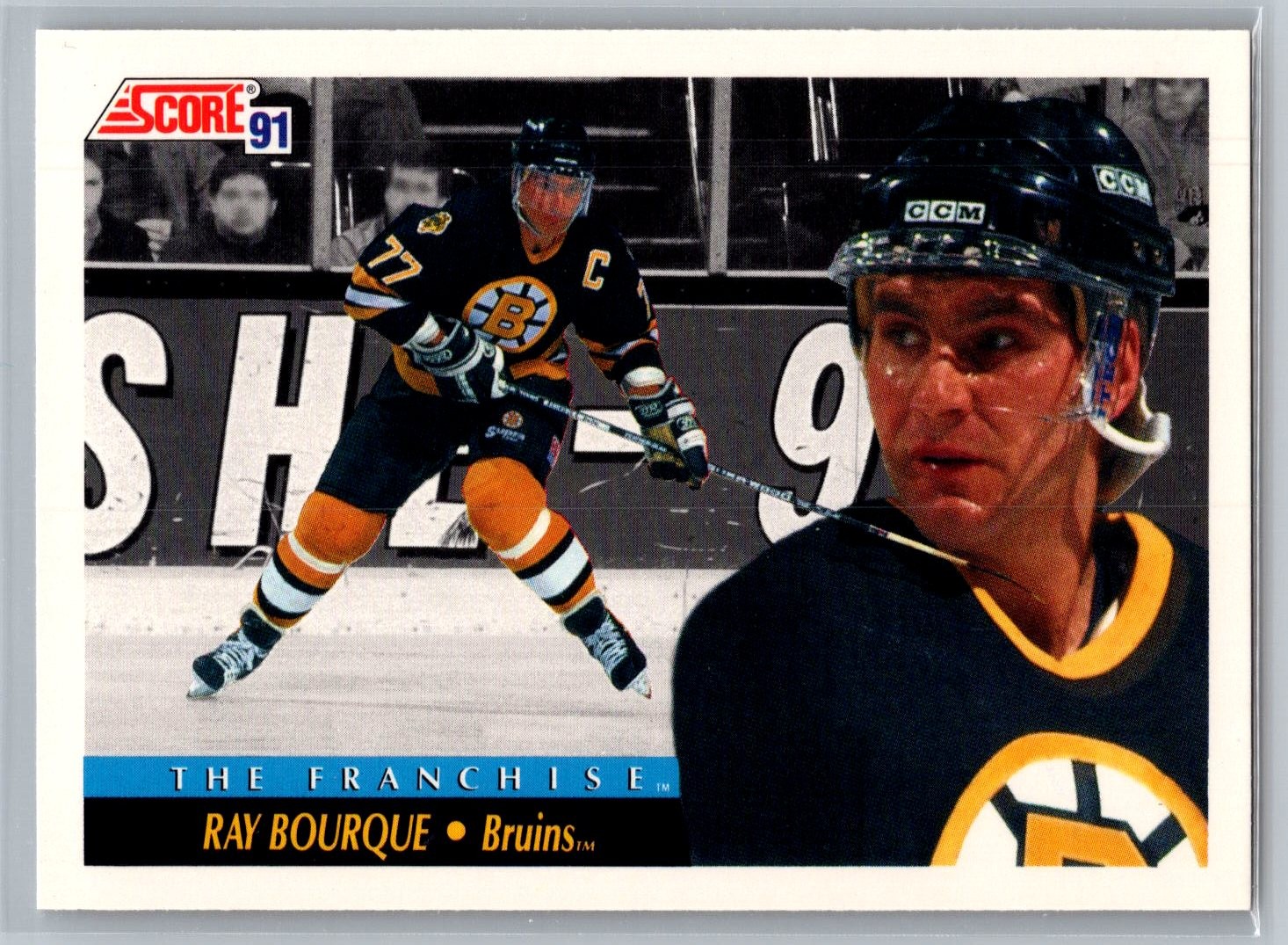 #331 Ray Bourque 1991-92 Score Canadian Bilingual Boston Bruins