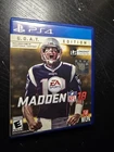 Madden NFL 18 GOAT Edition Sony PlayStation 4 PS4 Tom Brady EA Sports 2017