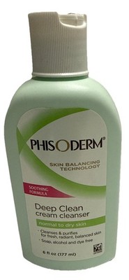 Phisoderm Soothing Formula Deep Clean Cream Cleanser Normal To Dry Skin 6 fl Oz