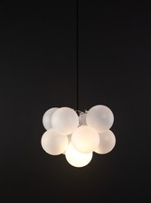 DOWSING & REYNOLDS SMALL FROSTED BUBBLE CHANDELIER PENDANT LIGHT RRP £149