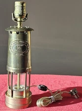 Thomas & Williams Cambrian Brass Miners Lamp Unique Vintage Electric Table Lamp 