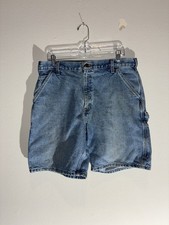 Y2K Modern Carhartt Denim Light Blue Jean Themed Shorts