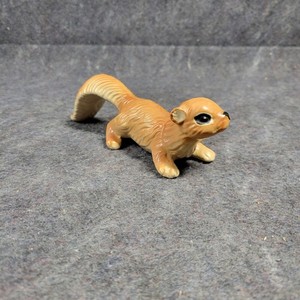 Vintage Japan Ceramic Red Squirrel Figurine 1960's Statue Decor Camp Cottage