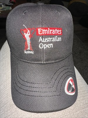 Australian Open Emirates Golf Cap Sydney Crest Link Xenia Hat Black Rare