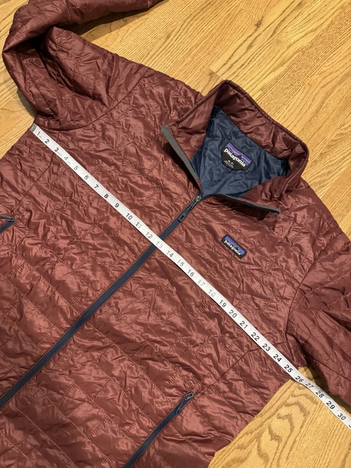 Chaqueta con cremallera aislante Patagonia Nano Puff para hombre talla XL color rojo naranja 84212 Foto 3 de 4