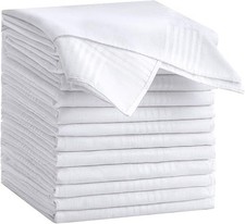 12 Pack Handkerchiefs for men, 100 Soft Cotton 16x16 Inch Men's Handkerchiefs