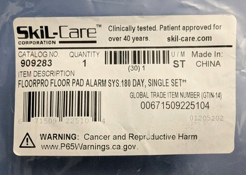 NEW Skil-Care FloorPro Soft-Fall Floor Pad Bedside Mat Pad Alarm System #909283 - Picture 4 of 8