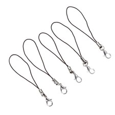 100PCS Lobster Clasp Lanyard Alloy Lobster Clasp Mobile Phone Rope Polyester