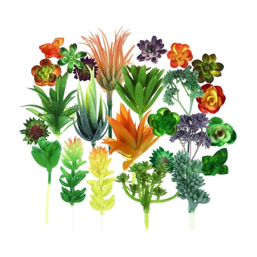 24 Pack Artificial Succulent Plants Unpotted Fake Succulents Plant Home Decor - Picture 6 of 8