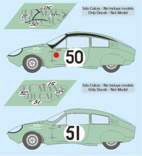 Decals Marcos Mini GT 1967 1:32 1:43 1:24 1:18 slot Test calcas