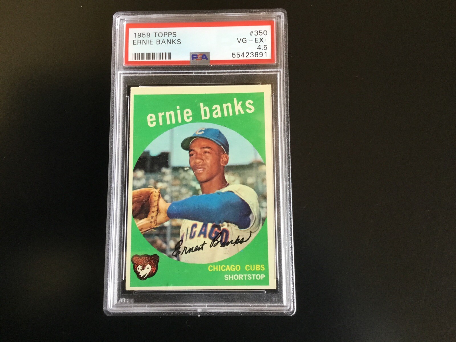 1959 Topps #350 Ernie Banks PSA 4.5 VG-EX+